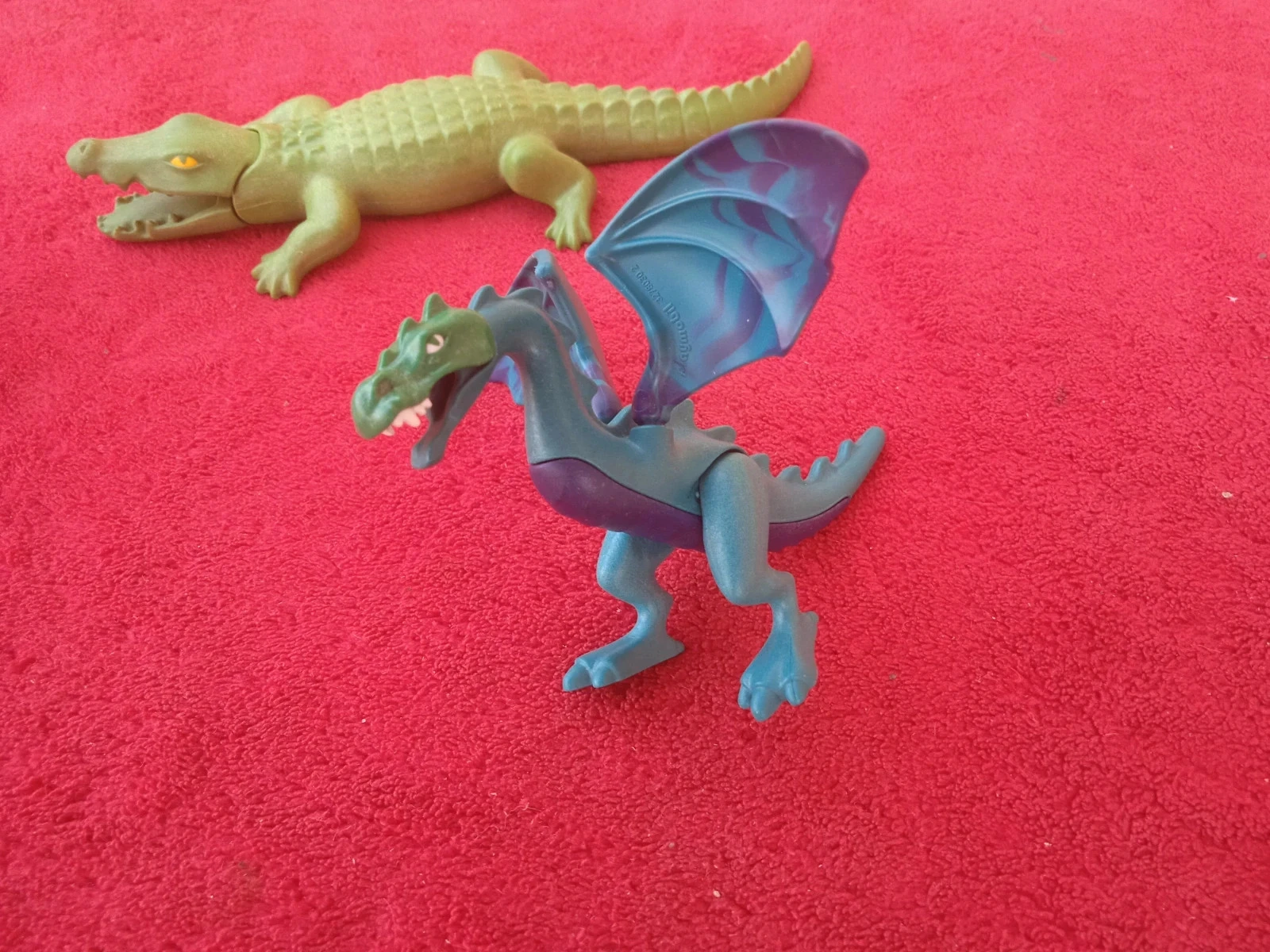 Lot crocodile et deux petits dragons playmobil – photo 2
